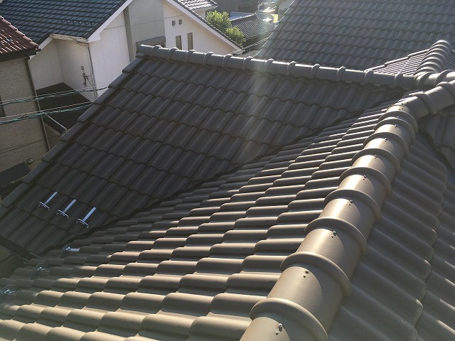 雨漏りが生じた住宅屋根